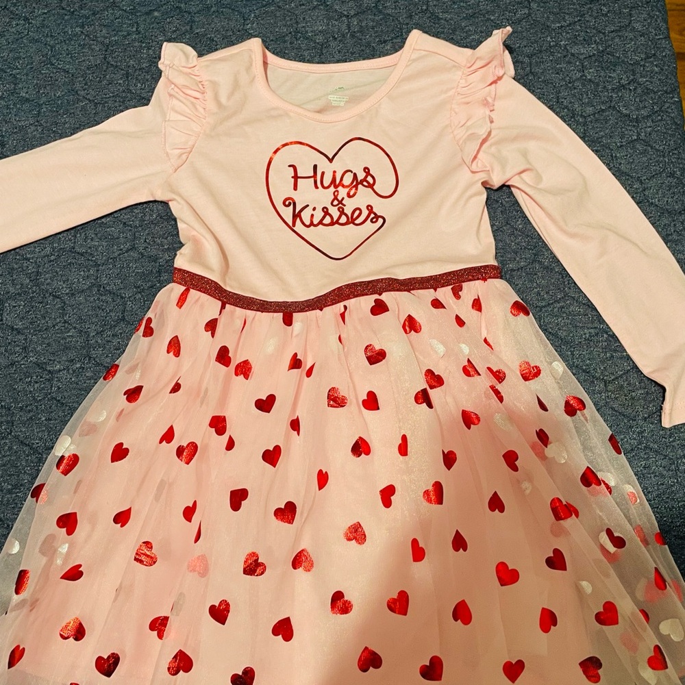 Pink and Red Heart Dress